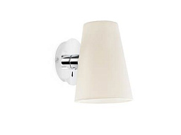 Настенный светильник Faro Barcelona Lupe 29995, хром/белый