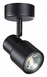 370922 Novotech Molo потолочный спот цилиндрической формы черного цвета