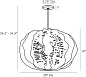 45063 Pismo Pendant Arteriors подвесной светильник