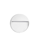 Sandy White Aluminium & Polycarbonate LED 3Watt 100-240Volt 115Lm 3000K IP65 Beam Angle 93° D:12 H:2.8 cm