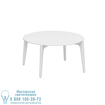 СТОЛИК TEA TIME Ø 75CM H40 БЕЛЫЙ КЕРАМИЧЕСКИЙ БЕЛЫЙ Royal Botania