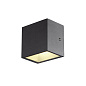 1002032 SLV SITRA CUBE WL anthracite 3000K настенный кубический светильник — фото 1