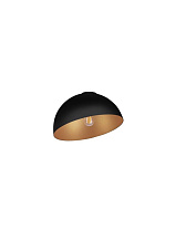 Sandy Black & Inner Gold Metal LED E27 1x12Watt 100-240Volt IP20 bulb excluded D: 29 H: 19 cm