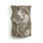 Crush Bathroom Wall Light Scratched Silver Porta Romana