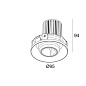 28433 9200 B Delta Light ENTERO RD-M TRIMLESS WALLWASH Встраиваемый точечный светильник — фото 1