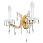 WA 2-458/2 MT-gold/A Maria Theresia Orion двухрожковое хрустальное бра с декоративными подвесками — фото 2