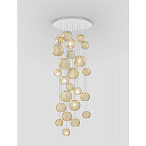 Подвеска OTO R60 Янтарно-полосатая глянцево-белая G9 CE