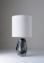 Charcoal shown with 12 Top Hat in Natural Linen with Cream Card lining