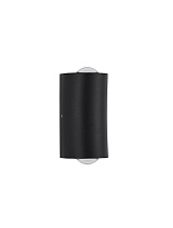 Dark Anthracite Aluminium & Acrylic LED 2x2 Watt 400Lm 3000K 500mA 100-240V Beam Angle 68º IP54 Light Up & Down L: 5 W: 4 H: 9 cm