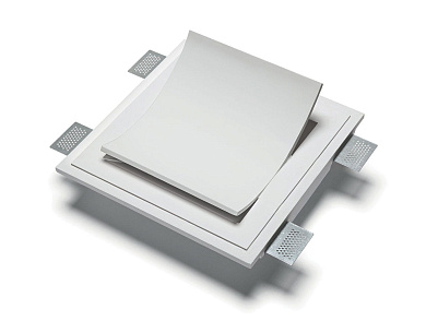 встраиваемый настенный светильник из керамики с утопленным источником света