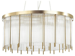 4788/10 Odeon Light York подвесной светильник цилиндрической формы с хрустальными элементами золото