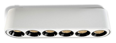 магнитный трековый линейный светильник с шестью направленными оптическими линзами 40V