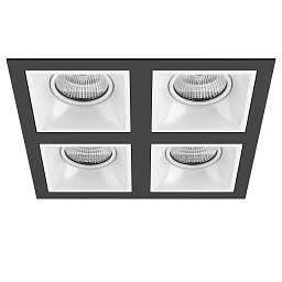 D54706060606 Lightstar Domino точечный светильник, 50Вт, белый;черный