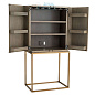 111464 Cabinet DeLaRenta washed oak brass finish Eichholtz