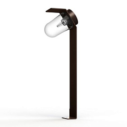 154017046 Roger Pradier Sherlock садовый уличный светильник с овальным плафоном и коричневым корпусом