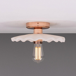 MLCMCF026 Mullan Lighting Kapok накладной потолочный светильник с волнистым матовым керамическим плафоном