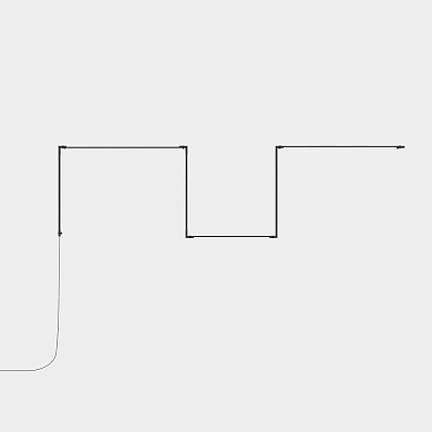 настенный модульный светильник с выступающим элементом