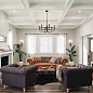 Capitol Hill 22" 6 Light Chandelier Black люстра 52304BK Kichler — фото 5
