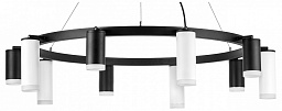 LR0203758650 Lightstar Rullo подвесной светильник с металлическим корпусом черного цвета