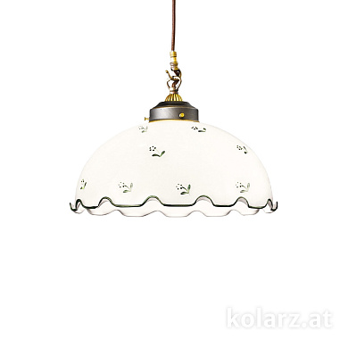 Kolarz Nonna 731.32.22 подвесной светильник состаренная латунь ø36cm высота 32cm мин. высота 42cm макс. высота 129cm 1 лампа e27