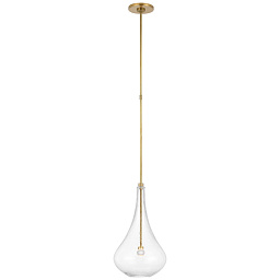 EU-CD5027 Visual Comfort Lomme подвесной светильник с вытянутыми каплевидными стеклянными плафонами