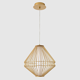 CUADRA SP15W LED GOLD Crystal Lux CUADRA подвесной светильник геометрический с металлическим абажуром