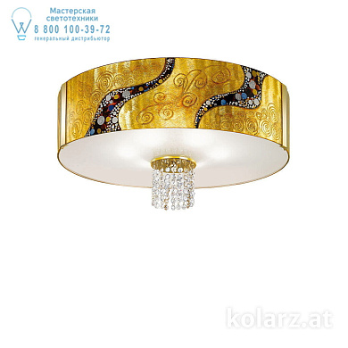 потолочный светильник круглый с орнаментом