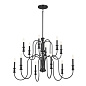 Karthe 12 Light Chandelier Black люстра 52472BK Kichler — фото 7