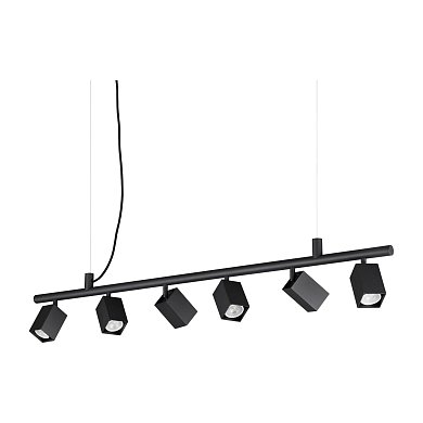 Подвесной светильник Dynamite SP6 SQUARE Ideal Lux 371412, черный