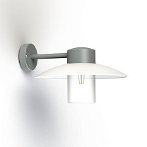 Aubanne N° 1; Clear glass E27 23W; Metal grey
