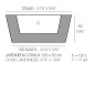 CONIC JARDINIERE POT 120x50x50 горшок, Vondom — фото 1