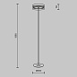 MOD348FL-L24BBS3K Maytoni Dress code Торшер 24W 1440лм Черный и Латунь — фото 6