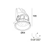 ENTERO RD-S IP 92720 B черный Delta Light Встраиваемый поворотный потолочный светильник — фото 1
