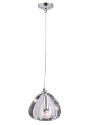VERANO SP1 TRANSPARENT Crystal Lux VERANO подвесной светильник с прозрачным хрустальным плафоном на металлическом подвесе