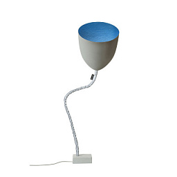 IN-ES070014G-BL In-es Artdesign Flower напольный светильник с чашеобразным плафоном и синим внутренним покрытием