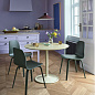 14087 Muuto Soft Стол Ø95x73 см, ламинат бежево-зеленый — фото 1