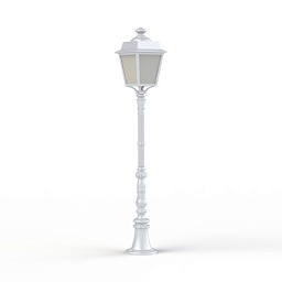 150030001 Roger Pradier Place Des Vosges Evolution садовый фонарь на стойке с куполообразным плафоном белого оттенка