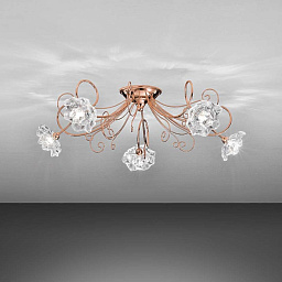 543/5PF Copper IDL Butterfly потолочная люстра с несколькими рожками в медном цвете