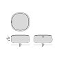 Пуф Lagom Porada с ручкой из ореха — фото 4