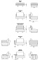 Abacus Секционный тканевый диван с козеткой Porada