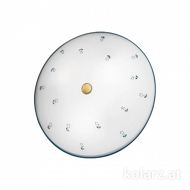 Kolarz NONNA 731.U13.4.17 потолочный светильник состаренная латунь ø40cm высота 7cm 3 лампы e27