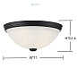 6-780-11-BK Savoy House Flush mount — фото 5
