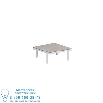 СТОЛ ALURA LOUNGE 80 LTH 80X80X34CM БЕЛАЯ КЕРАМИЧЕСКАЯ СТОЛЕШНИЦА CEMENTO LUMINOSO Royal Botania