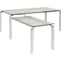 71570 Письменный стол Lorenco Corner Chrome 210x180см Kare Design