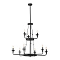 Vetivene 9 Light Chandelier Textured Black люстра 52452BKT Kichler — фото 9