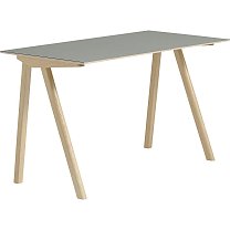 CPH 90 Desk, столешница серый линолеум / каркас дуб, лак на водной основе