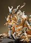 Фарфоровая скульптура дракона Great Dragon Lladro, золотой люстр 01001973 — фото 3