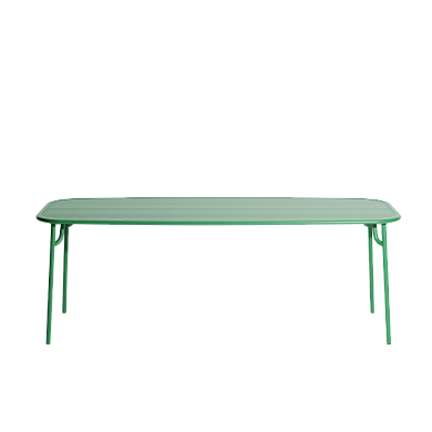 M0743427 WEEK-END Petite Friture Прямоугольный стол садовый металлический мятный удлиненный