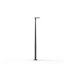 Hector N° 2; Toughened clear glass Built-in LED 3000°K warm white SYM 26W; Pure orange