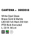 9960618 CANTONA Novaluce светильник LED G9 1x5W 230V IP20